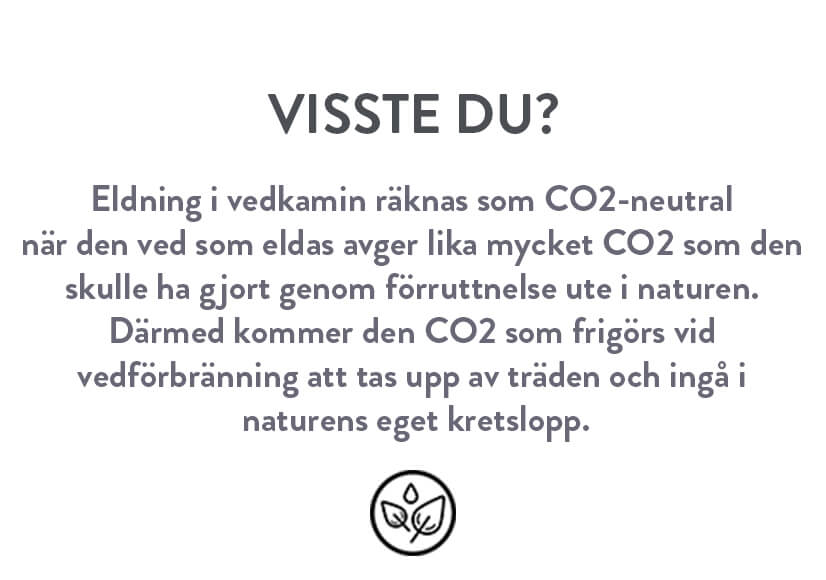 Visste du at om vedfyring og CO2
