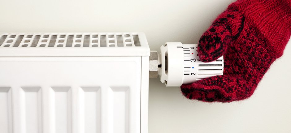 Skruva upp värmen. Foto.