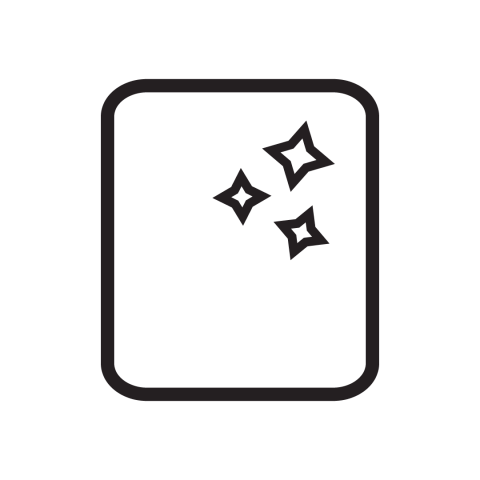 En svart rent fönster ikon